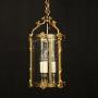 French Gilded Bronze Antique Hall Lantern