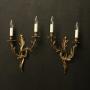 French Gilded Bronze Antique Wall Lights