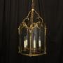 French Gilded Bronze Five light Antique Lantern