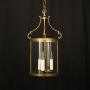 French Gilded Convex Hall Antique Lantern