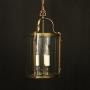 French Gilded Triple light Convex Hall Lantern
