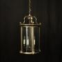 French Large Silver Gilded Bronze Antique Lantern