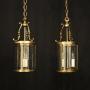 French Pair Of Convex Antique Lanterns