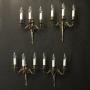 French Set Of 4 Gilded Antique Wall Lights