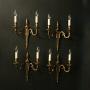 French Set Of 4 Gilded Antique Wall Lights