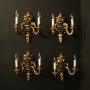 French Set Of 4 Giltwood Antique Wall Lights