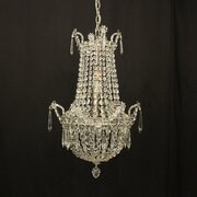 French Tent & Waterfall Antique Chandelier