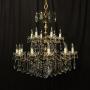 Italian 18 Light Gilded Bronze Antique Chandelier