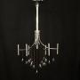 Italian Chrome Plated 12 Light Chandelier