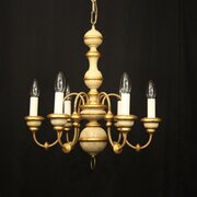 Italian Florentine 6 Light Giltwood Chandelier