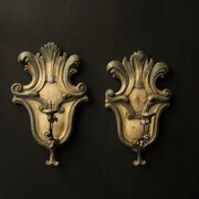 Italian Florentine Pricket Candle Sconces