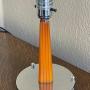  Art Deco Amber Bakelite And Chrome Table Lamp