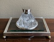 Art Deco Silver Desk Stand And Inkwell