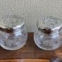 Art Nouveau Silver Mounted Dressing Table Jars