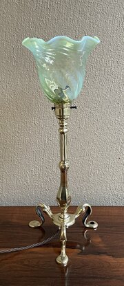 Art & Crafts Brass Pullman Table Lamp