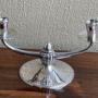 Arts & Crafts Style Silver Candlestick R E Stone