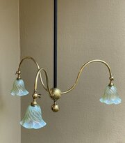 Arts & Crafts Three Light Ceiling Light 
