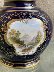 Early 20th Century Coalport Vase Cover By EO Ball