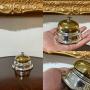 Edwardian Silver And Brass Shop Counter Table Bell