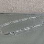 Edwardian Trombone Style Silver Albert Chain