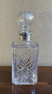  Elizabeth II Silver Mounted Cut Glass Decanter 