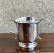 George II Silver Porringer, 1755