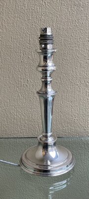 George V Silver Plated Table Lamp