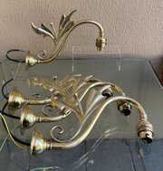 Good Set Of Four Art Nouveau Brass Wall Lights