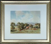 Harvest Time Watercolour Percy Lancaster b1878