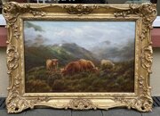 Highland Catlle Oil Painting By William H Watson