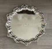  Irish Silver Salver Tray, Dublin