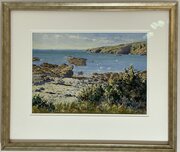 John Ernest Aitken Coastal Painting Isle Of Man