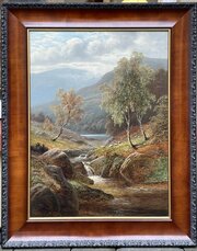 Landscape Oil Painting By William Mellor, N. Wales