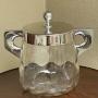 Large Art Deco German Silver Biscuit Barrel 