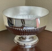  Large Edwardian Solid Silver Rose Bowl