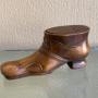 Large Late Victorian Treen Snuff Shoe