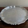  Large Victorian Solid Silver Drinks Tray 1891