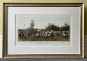 Nineteenth Century Lithograph Polo Match