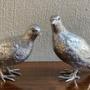 Pair Elizabeth II Silver Partridges Edward Barnard