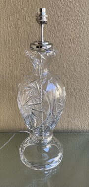 Quality Cut Crystal Glass Table Lamp