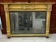 Regency Gilt Wood Over Mantle Mirror