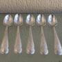 Set of Five George V Silver Egg Spoons, 1910