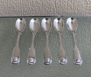 Set Of Silver George IV Silver Egg Spoons London 