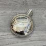 Silver Moon Flask Scent Bottle By Sampson Mordan