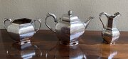 Silver Three Piece Tea Set, London 1846