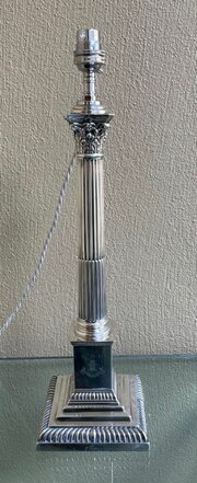 Solid Silver Table Lamp By Mappin And Webb