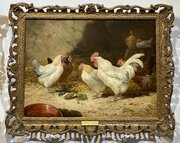 Victorian Farmyard Oil Painting Percival Glenfern
