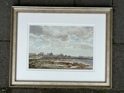 Watercolour Pooil Vaaish Farm Isle Of Man