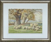 William Sidney Cooper Watercolour Sheep