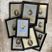 18th Century Characters Nine Watercolours